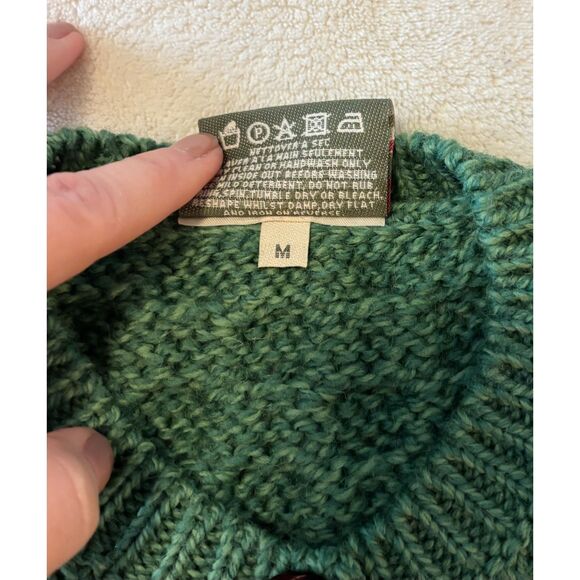 Carraig Donn Cardigan Sweater Green Youth Kids Merino Wool M (5-6 Yrs) Ireland - Picture 6 of 9